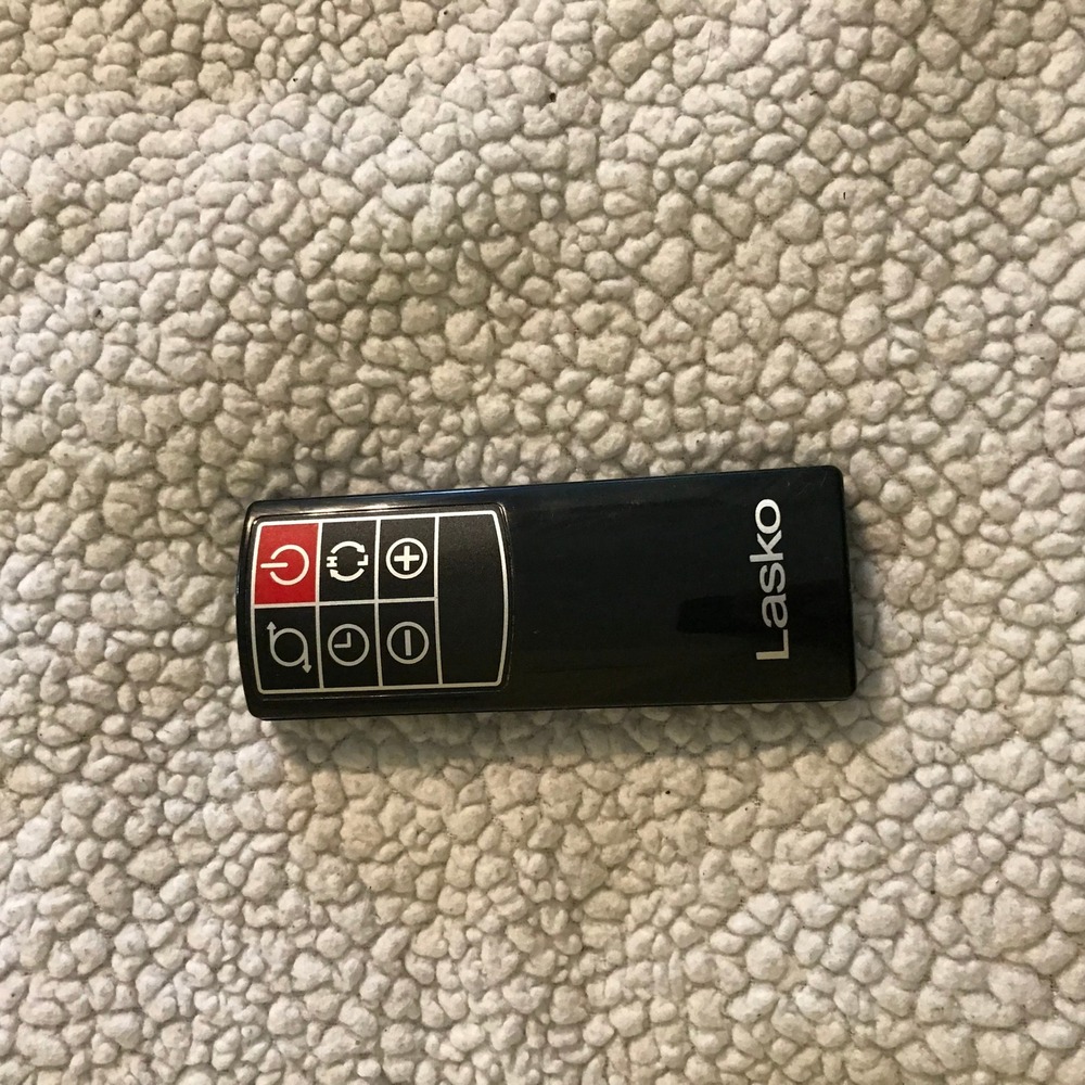 Lasko Tower Fan and Heater Replacement Remote Control Black 6-Button Slim Design